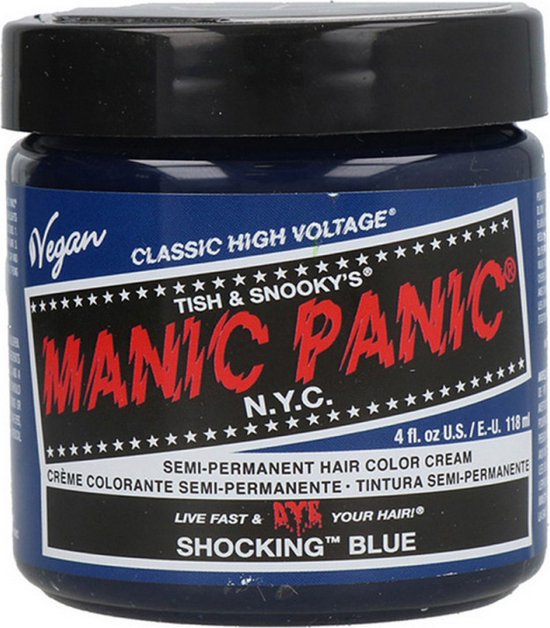 Manic Panic Semi permanente haarverf Shocking Blue Classic Blauw
