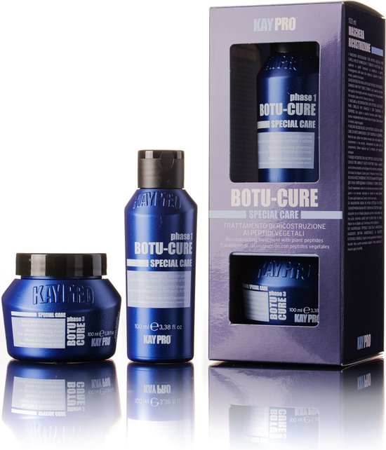 KayPro Travel Size Botu-Cure 100 ml - Professionele Haarverzorging - Mini kit - Shampoo en Haarmasker voor Beschadigd Haar - Trave Size Shampoo en Haarmasker - Mini Shampoo reisverpakking