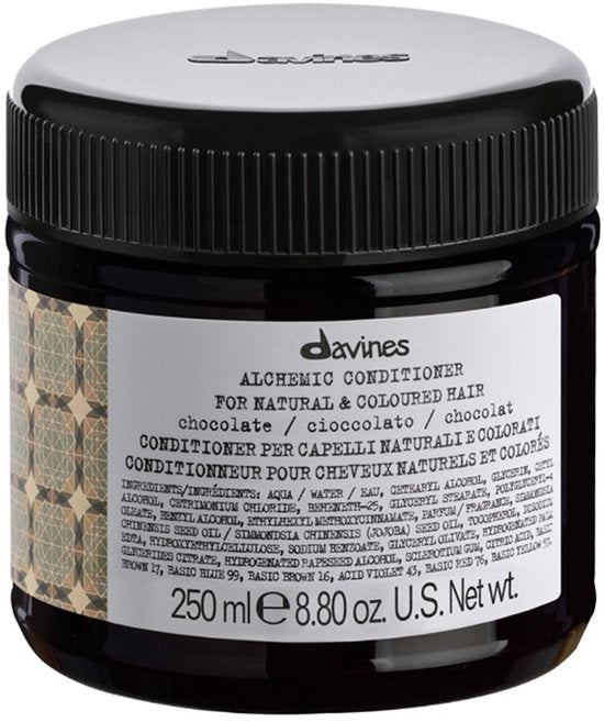 Davines Alchemic Conditioner Chocolate - Gekleurde conditioning crème voor donkerbruin haar