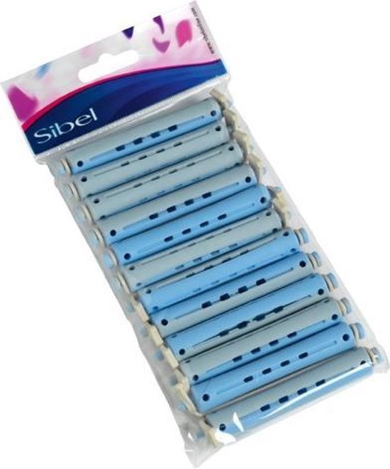 Sibel Permanentkruller Lang 12st Blauw Grijs 12mm