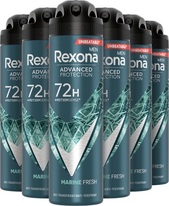 Rexona Men Marine Deodorant - 6 x 150 ml - Voordeelverpakking