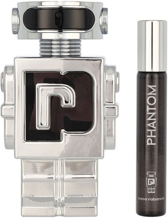 Paco Rabanne Phantom Giftset - 100 ml eau de toilette spray + 10 ml eau de toilette spray - cadeauset voor heren