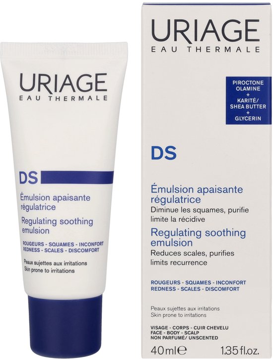 Uriage - Smoothing emulsion for seborrheic dermatitis DS (Regulating Care ) 40 ml - 40ml