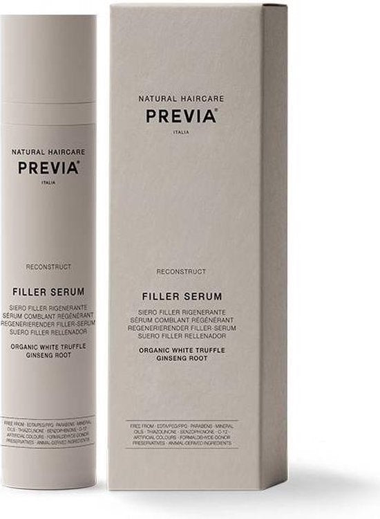 Previa Natural Haircare Reconstruct Filler Serum Beschadigd Haar 50ml - Biologische natuurlijke serum