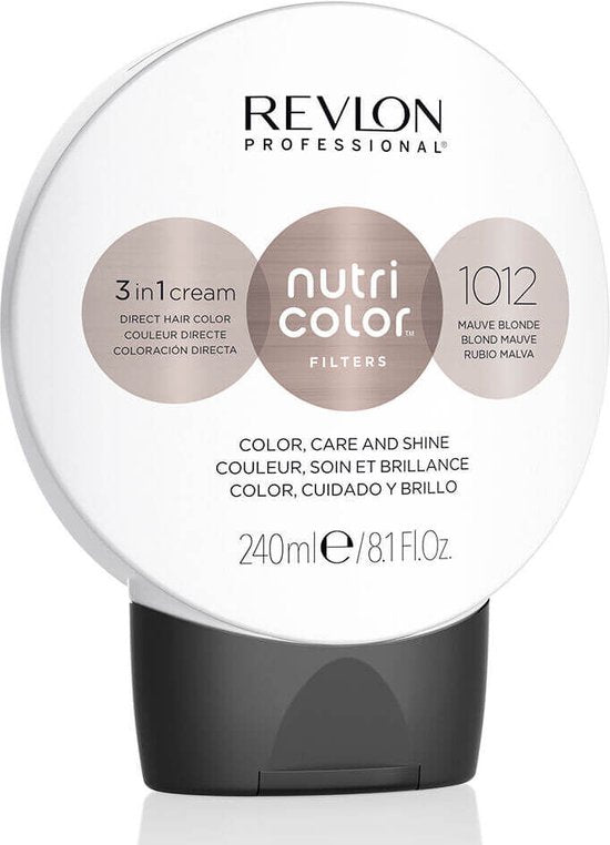 Permanent Dye Revlon Nutri Color Nº 1012 Mauve Blond 240 ml