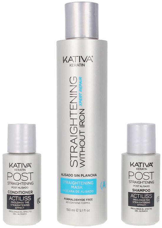 Haarstijlbehandeling Keratin Anti-frizz Post Kativa (3 pcs)