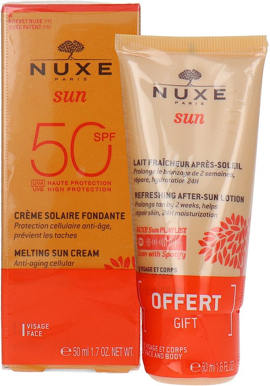 Nuxe Sun Fondant Face Cream SPF50 50ml + After Sun 50ml