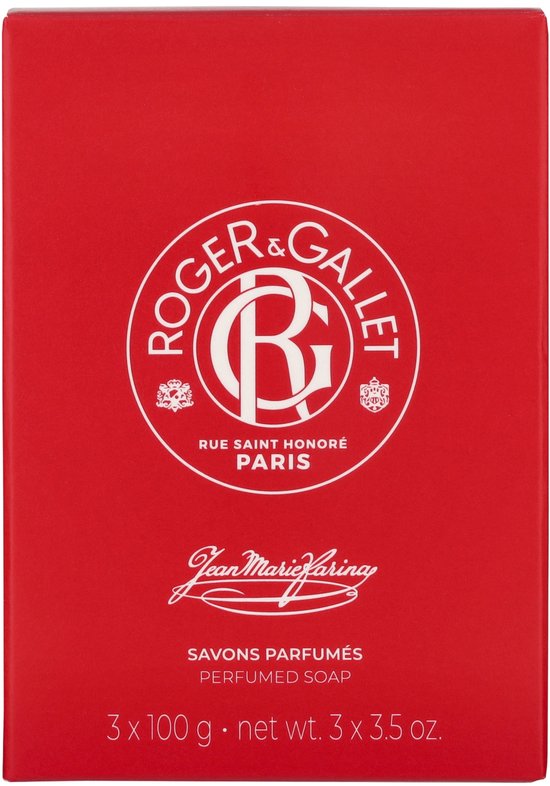 Roger & Gallet Jean Marie Farina Jabón Perfumado 3 X 100 G