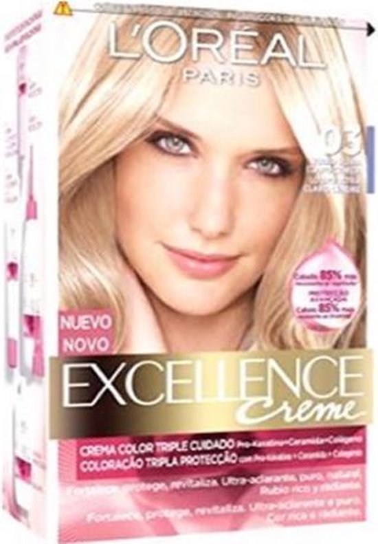 Permanente Kleur Excellence L'Oreal Expert Professionnel Ultra light ash blonde