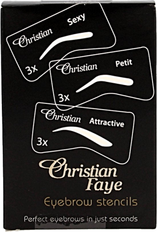 Christian Faye Eyebrow stencil set SPA 1 Set