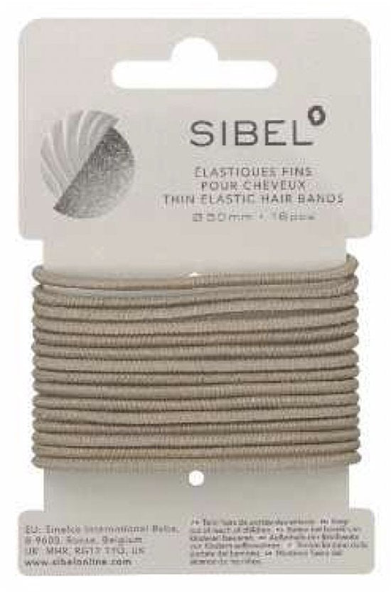 Sibel Dunne Haarelastiek Blond 16 Stuks