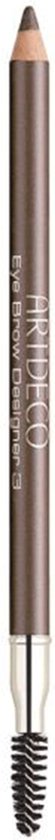 Artdeco - Oogpotlood met Borstel (Eye Brow Designer) 1 g | Kleur 1 Zwart 3 Medium Donker