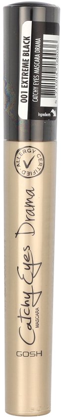 Mascara Catchy Eyes Drama Gosh Copenhagen 001 Extreme Black (10 ml)