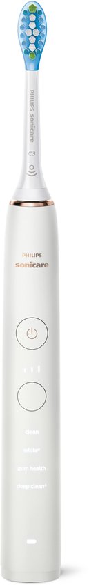 Philips Sonicare DiamondClean 9000 - Luxe Elektrische Tandenborstel - Wit en Rose - Oplaadglas - HX9911/94