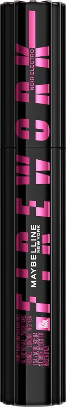 Maybelline New York Lash Sensational Firework mascara electro Black | verrijkt met pro-vitamine B | SuperSpark™- borsteltje voor 360° uitgewaaierde wi