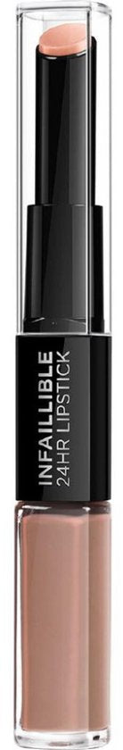 L’Oréal Paris Infaillible 24H Lipstick - Verzorgende Lippenstift Verrijkt met Hyaluronzuur - 113 Invincible Sable -5.7 ml - Copy