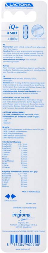 Lactona iQ+ X Soft - Tandenborstel - Extra zacht  - 1 stuks