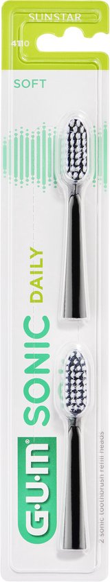 GUM Activital Opzetborstel Zwart 2 stuks