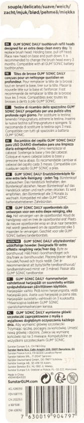 GUM Activital Opzetborstel Wit - 2 stuks