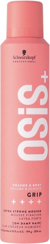 OSiS+ Volume & Body Grip Extra Strong Mousse - 200ml