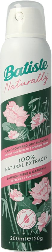 Batiste Naturally Droogshampoo Bamboo Fibre & Gardenia - 200 ml