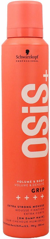OSiS+ Volume & Body Grip Extra Strong Mousse - 200ml