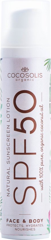 Zonnebrandlotion Natural Face & Body Cocosolis Spf 50 (100 ml)