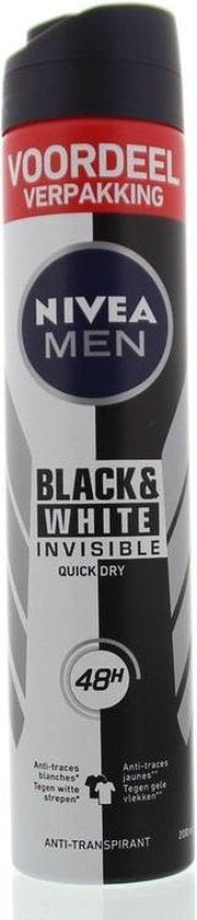 Nivea MEN INVISIBLE - deodorant - spray 200 ml