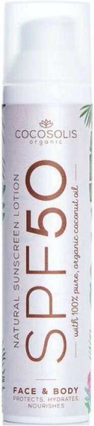 Zonnebrandlotion Natural Face & Body Cocosolis Spf 50 (100 ml)