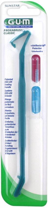 GUM Proxabrush Classic Borstelhouder Handgreep (Kleur : Groen)
