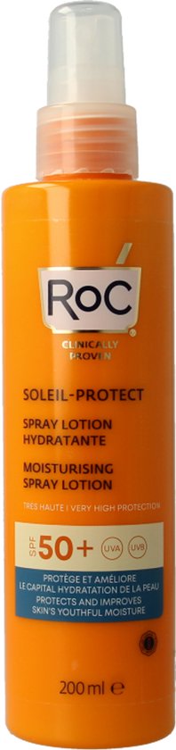 Zon Protector Spray Roc Hydraterend SPF 50 (200 ml)
