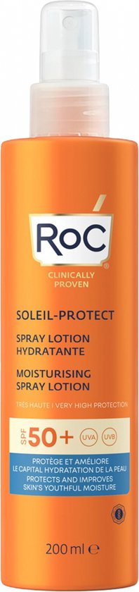 Zon Protector Spray Roc Hydraterend SPF 50 (200 ml)