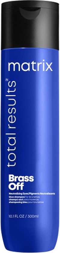 Matrix Brass Off Shampoo – Neutraliseert warme ondertonen in bruin haar – 300 ml