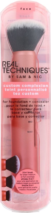 Real Techniques Custom Complexion Brush | 3-in-1 make-up kwast voor foundation