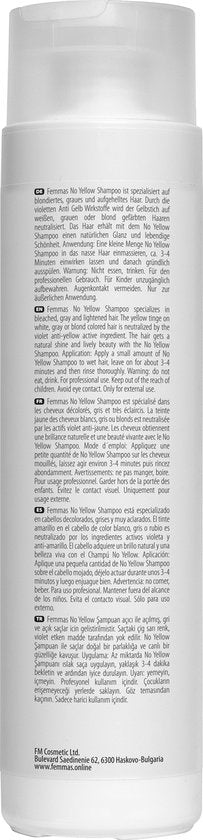 Femmas No Yellow Shampoo 300ml