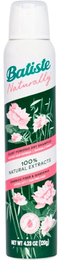 Batiste Naturally Droogshampoo Bamboo Fibre & Gardenia - 200 ml