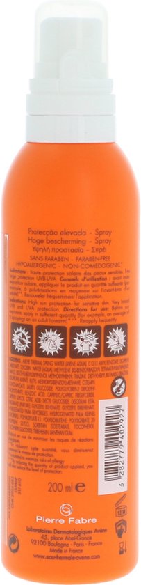 Avène Zon Protector Spray Solaire Haute Avene Spf 30 - Zonnebrand - 200 ml