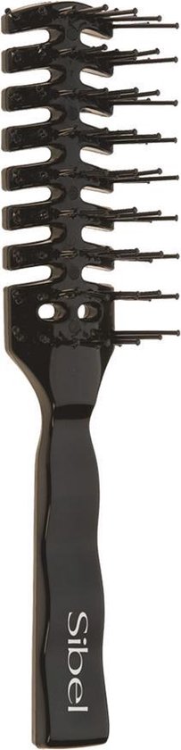 Sibel Croc L Black Vented Brush 1Pc