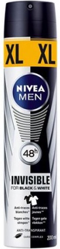 Nivea MEN INVISIBLE - deodorant - spray 200 ml