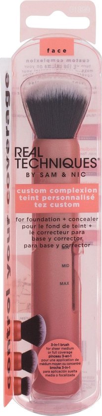 Real Techniques Custom Complexion Brush | 3-in-1 make-up kwast voor foundation
