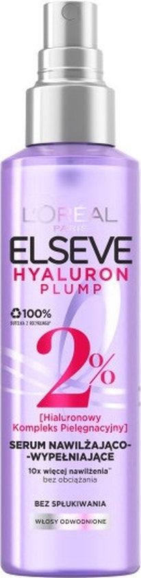 Elseve Hyaluron Plump Hydraterend Serum voor Uitgedroogd Haar 150ml