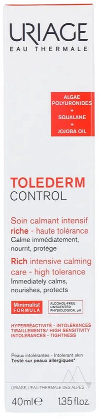 Uriage Tolederm Control - Rijke kalmerende verzorging voor gevoelige huid - 40 ml