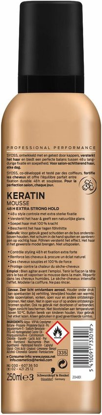 Syoss Styling-Mousse Keratin - 250 ml