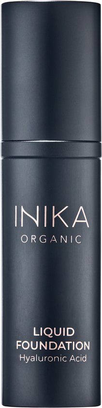 INIKA Foundation met Hyaluronzuur - Nude - Vegan - 100% Natuurlijk - Verzorgend - Alle huidtypes - Minerale make-up
