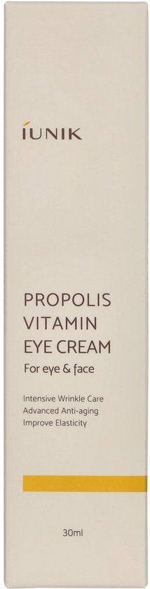 iUNIK Propolis Vitamin Eye Cream. Hydrating, brightening, anti-aging eye-care.