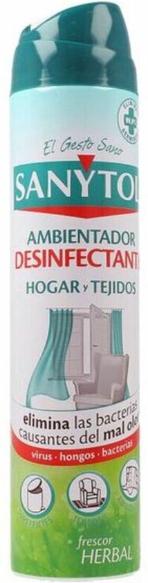 Luchtverfrisserspray Sanytol 170050 Ontsmettingsmiddel .300 ml.