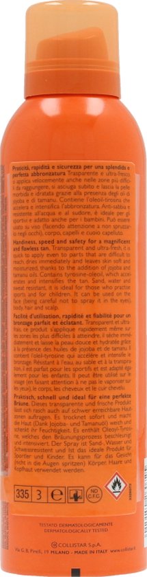 Collistar Moisturizing Tanning Spray Zonnebrand SPF 30 - 200 ml