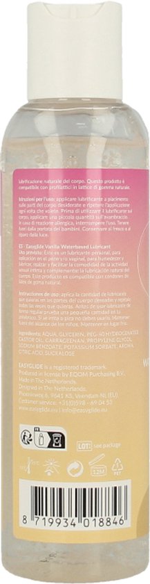 EasyGlide - Vanille Glijmiddel op Waterbasis - 150 ml
