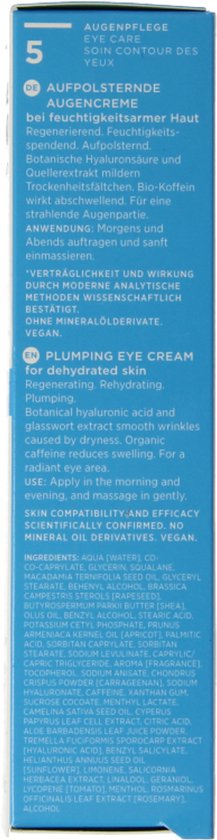 Annemarie Börlind - Aquanature Plumping Eye Cream - 15 ml