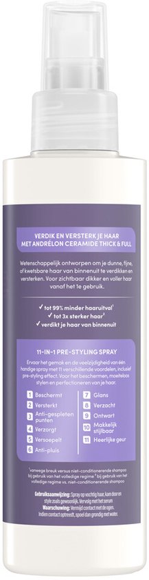 Andrélon Pro-Care Haarspray Ceramide Thick & Full - 6 x 200 ml - Voordeelverpakking